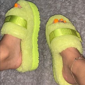 Yellow UGG Fluffita Slipper